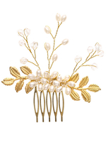 Accessoires de cheveux en métal de peigne de mariage de coiffes faites main pour la mariée