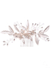 Accessoires de cheveux en métal de peigne de mariage de coiffes faites main pour la mariée