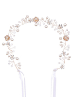 Accessoires de cheveux en métal de perle de coiffures de chapeaux de mariage pour la mariée