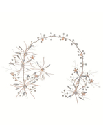 Accessoires de cheveux en métal faits à la main de coiffure de mariage de casque pour la mariée