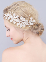 Accessoires de cheveux en métal peigne coiffes de mariage pour la mariée