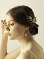Accessoires de cheveux en métal pour la mariée