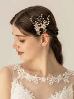 Accessoires de cheveux en métal pour la mariée