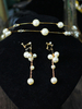Accessoires de cheveux et boucles doreilles pour la mariée