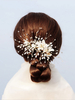 Accessoires de cheveux faits à la main de cheveux de fleur en métal dépingle à cheveux de mariage pour la mariée