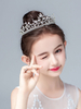 Accessoires de Cheveux Fille de Fille de Fleur en Argent Perles Argent Accessoire Métal