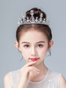 Accessoires de Cheveux Fille de Fille de Fleur en Argent Perles Argent Accessoire Métal