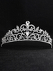 Accessoires de cheveux perlés de diadème courronne de mariée