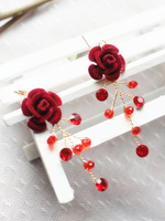Accessoires de cheveux plaqués de casque de mariage pour la mariée