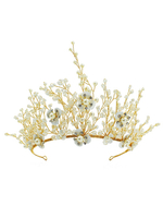 Accessoires de cheveux plaqués de diadème de coiffes de mariage pour la mariée