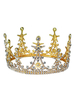 Accessoires de coiffure de mariage accessoires de coiffure de couronne rétro strass accessoires de cheveux de mariée en métal