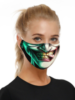 Accessoires de Costume Masque Clown Print Déguisements Halloween