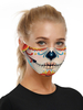 Accessoires de Costume Masque Crâne de Sucre Imprimé Déguisements Halloween