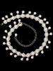 Accessoires de costumes de danse du ventre danse du ventre taille chaînes perles blanches Hip foulard bijoux femmes Déguisements Halloween