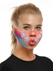 Accessoires de costumes Masque Impression de visage drôle Déguisements Halloween