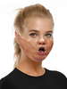 Accessoires de costumes Masque Impression de visage drôle Déguisements Halloween
