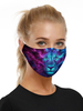 Accessoires de costumes Masque Lion Print Déguisements Halloween