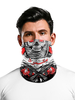 Accessoires de cyclisme Bandana Seamless Face Veil Motorcycle Skull Print Riding Biker Outdoor Tube Mask Déguisements Halloween