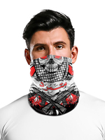 Accessoires de cyclisme Bandana Seamless Face Veil Motorcycle Skull Print Riding Biker Outdoor Tube Mask Déguisements Halloween