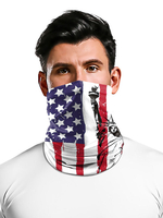Accessoires de cyclisme Couverture de visage Bandana sans couture 4 juillet Drapeau américain Imprimer Moto Extérieur Tube Masque Déguisements Halloween