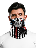 Accessoires de cyclisme Face Cover Bandana sans couture 4 juillet Masque de tube extérieur pour moto Jour de lindépendance Déguisements Halloween