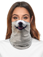 Accessoires de cyclisme Face Cover Seamless Bandana Dog Print Motorcycle Outdoor Tube Mask Déguisements Halloween