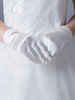Accessoires de demoiselle dhonneur Accessoires de mariage Gants de demoiselle dhonneur blanc Prom pour les filles