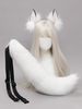 Accessoires De Lolita Blanches Ensemble 2 Pièces Coiffure Queue Fibres De Polyester Accessoire Divers
