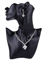 Accessoires de mariage argent strass ensemble de bijoux pour la mariée