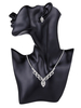 Accessoires de mariage argent strass ensemble de bijoux pour la mariée