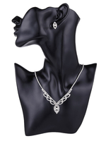 Accessoires de mariage argent strass ensemble de bijoux pour la mariée