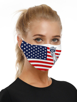 Accessoires de masque Masque 4 juillet Statue de la liberté Print Déguisements Halloween
