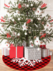 Accessoires de sapin de Noël Fibre de polyester Motif à carreaux noirs Accessoires de Noël