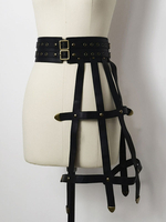 Accessoires Gothic Lolita Oeillets noirs Cuir PU Divers