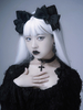 Accessoires Gothiques Lolita Accessoire Noir Nœud Divers