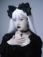Accessoires Gothiques Lolita Accessoire Noir Nœud Divers