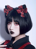 Accessoires gothiques Lolita Accessoire nœud croisé noir Divers