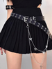 Accessoires gothiques Lolita Chaînes blanches Étoiles Imprimé motif papillon Ceinture Divers