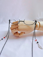 Accessoires Gothiques Lolita Chaînes Noires Accessoire Métal Divers