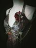 Accessoires Gothiques Lolita Chaînes Rouges Fleurs Accessoire Métal Divers