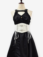 Accessoires Gothiques Lolita Détails en Métal Blanc Oeillets Divers