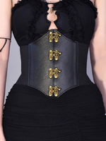 Accessoires gothiques Lolita Œillets noirs Détails métalliques Divers