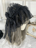 Accessoires gothiques Lolita volants noirs accessoire en dentelle divers