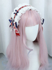 Accessoires Lolita Blanc Noeuds Dentelle Couvre-chef Fibre Polyester Divers