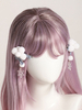 Accessoires Lolita de style chinois arcs bleu ciel clair couvre-chef en polyester divers