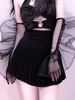 Accessoires Lolita Steampunk Manchettes Noires Fibre Polyester Divers