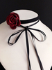 Accessoires Lolita Steampunk Tour de Cou Fleurs Blanches Fibre Polyester Divers