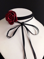 Accessoires Lolita Steampunk Tour de Cou Fleurs Blanches Fibre Polyester Divers