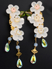 Accessoires Lolita Style Chinois Ecru Fleurs Blanches Chapeaux Divers