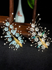 Accessoires Lolita Style Chinois Fleurs Bleues Chapeaux Divers
